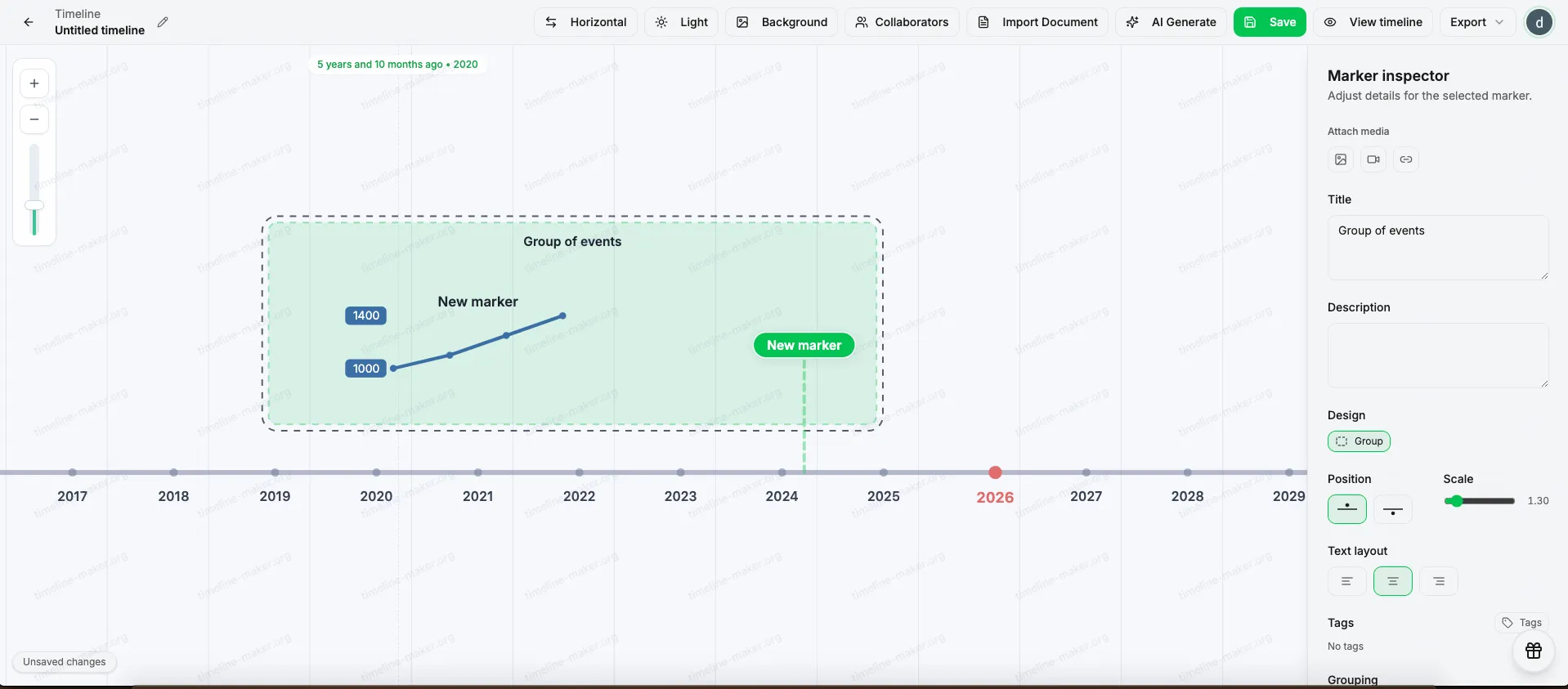 S19 - Grouping visual result on canvas