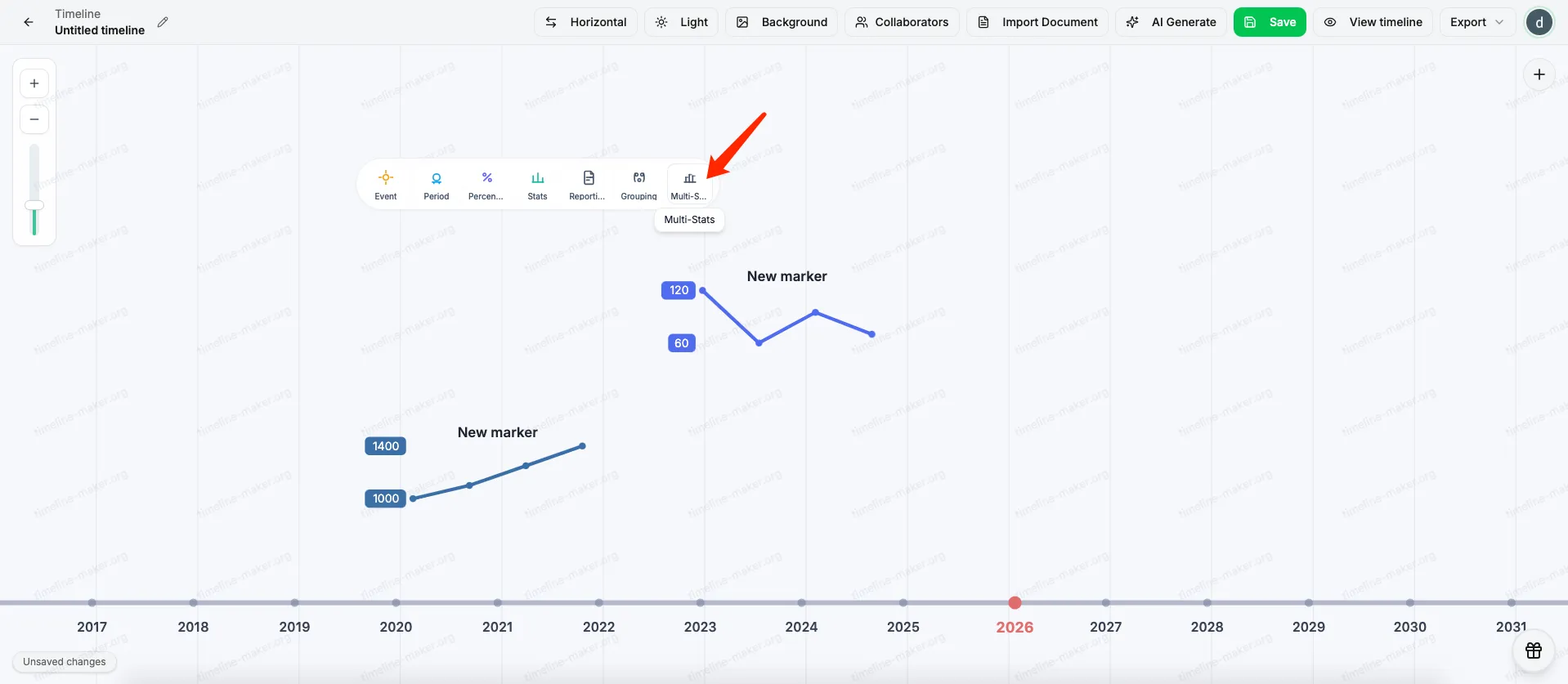 S20 - Multi-Stats option in create menu