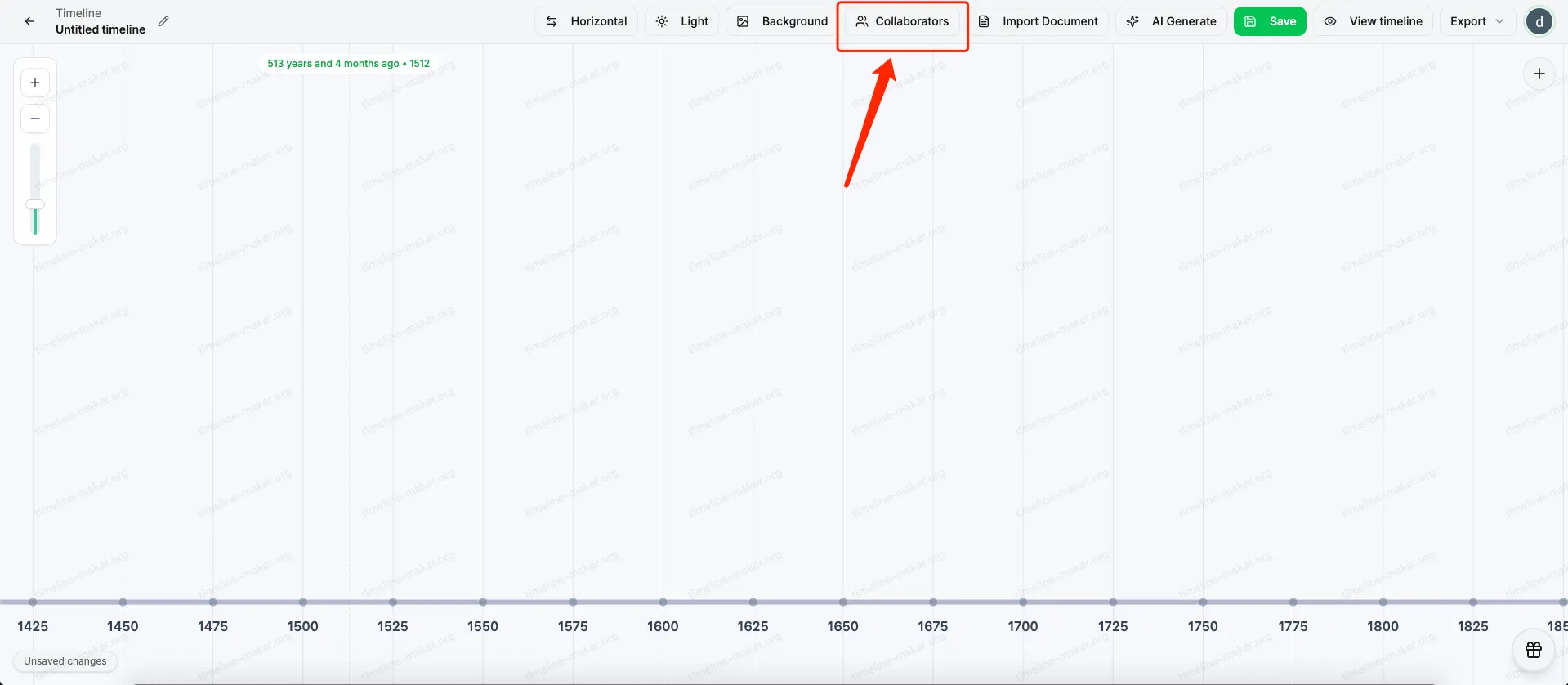 S23 - Collaborators button in top bar