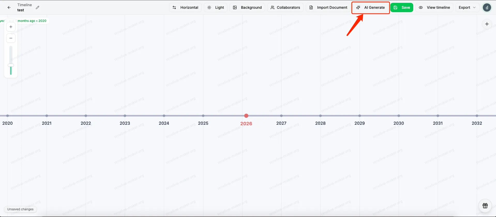 S31 - AI Generate button in top bar